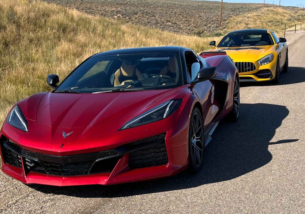 Peak to Peak Rallye - Red corvette