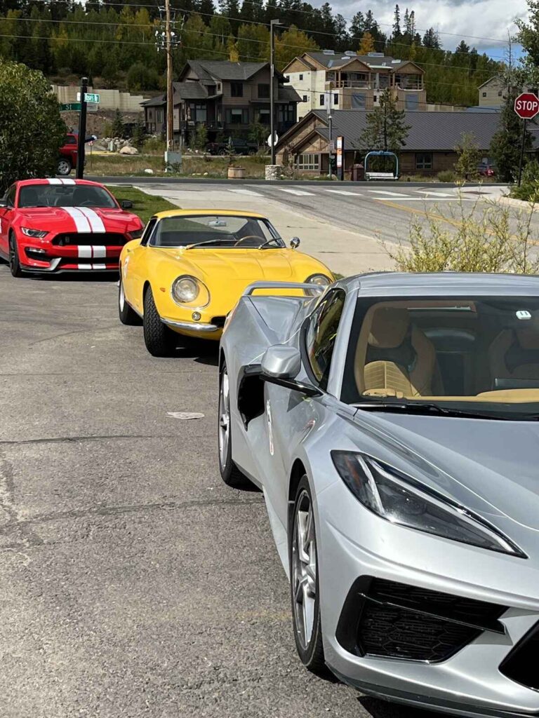 Peak to Peak Rallye - Three sports cars