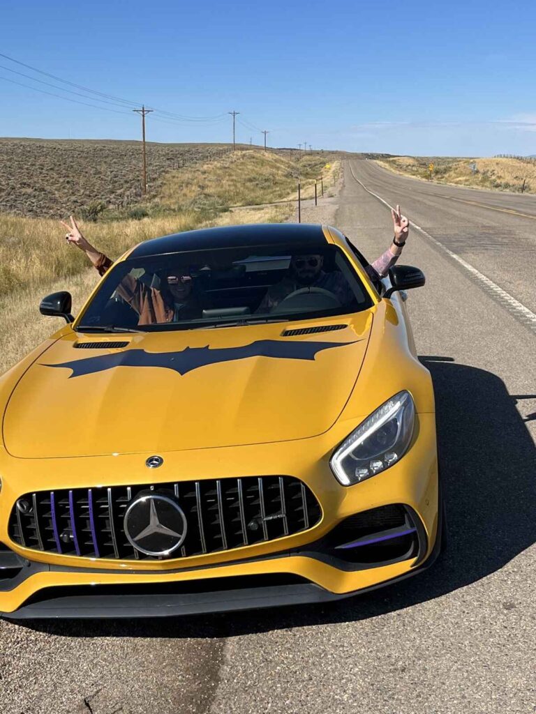 Peak to Peak Rallye - Yellow Mercedes
